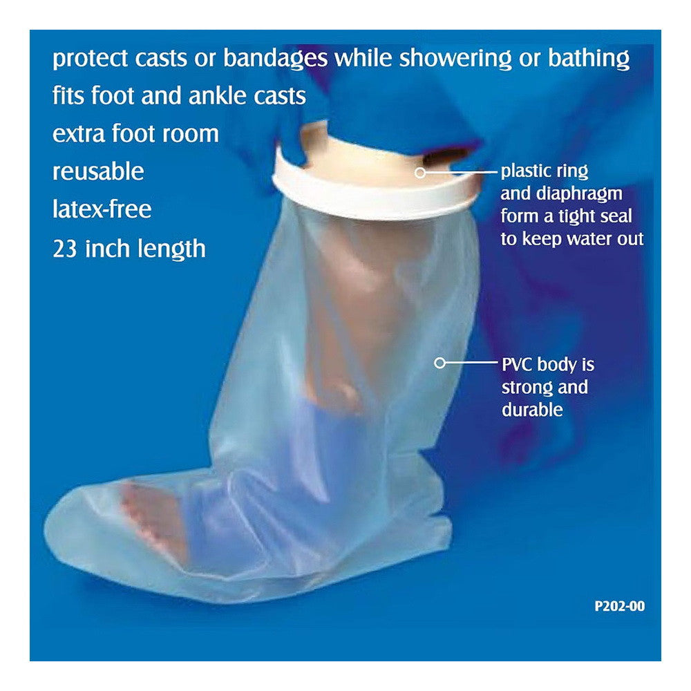 Carex Cast Protector Lower Leg, Foot And Ankle Up To The Knee, 23 Inches - 1 Ea